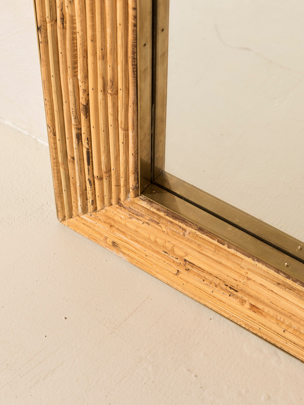 Bamboo Art Deco Mirror 200x83cm