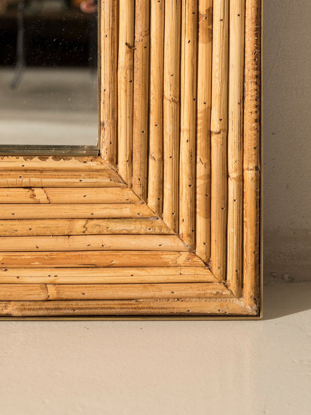 Art Deco Bamboo Mirror 200X83cm