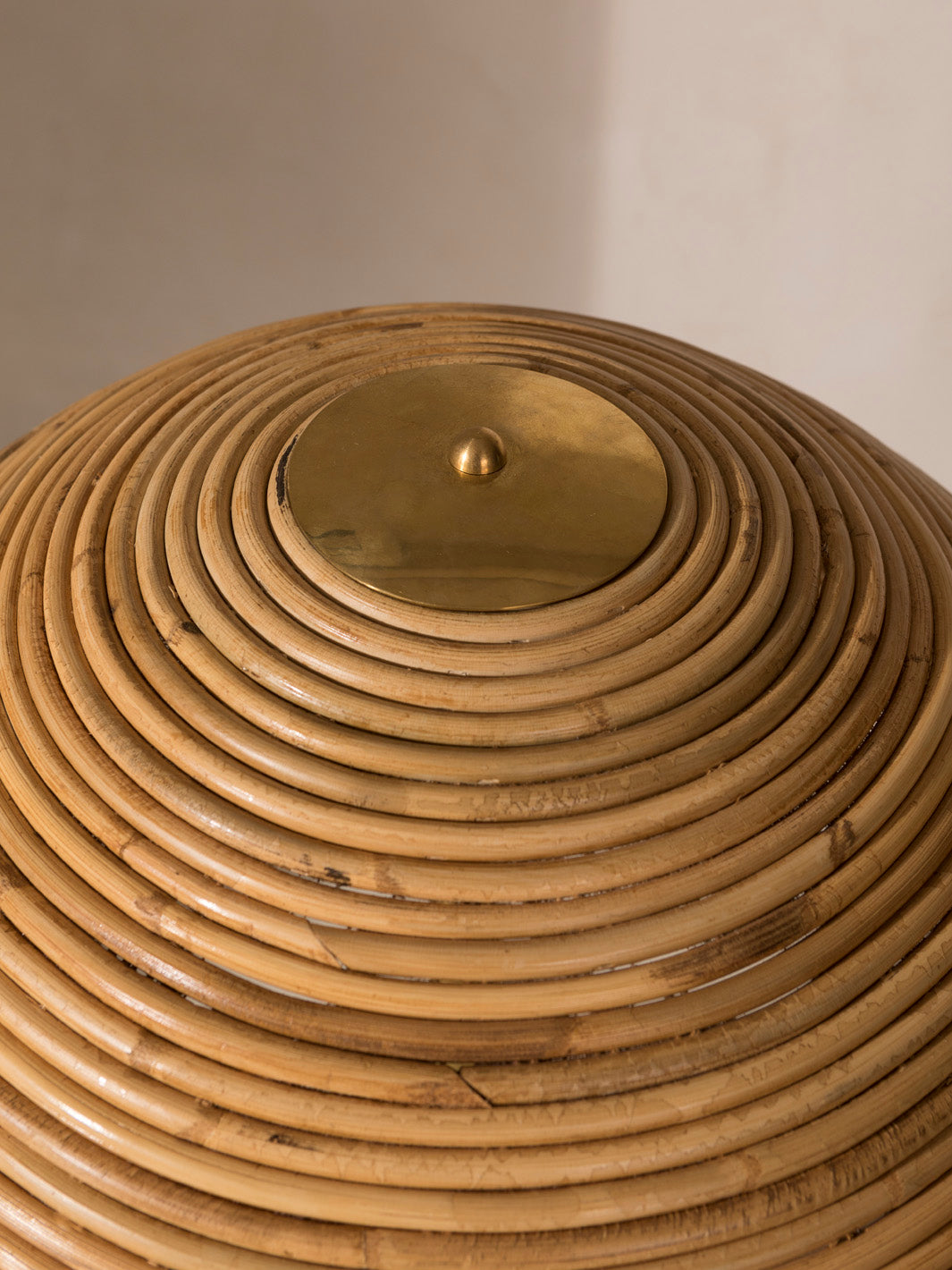 Lámpara Curve bambú Palm Beach Regency Style