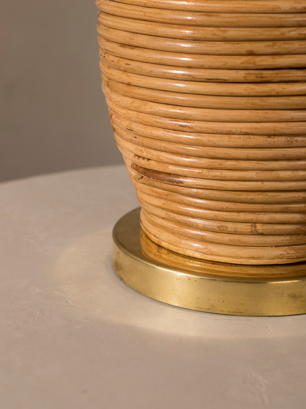 Lámpara Curve bambú Palm Beach Regency Style