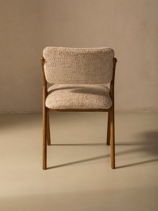 Silla italiana nude bouclé