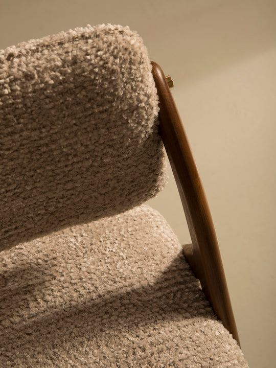 Silla italiana nude bouclé