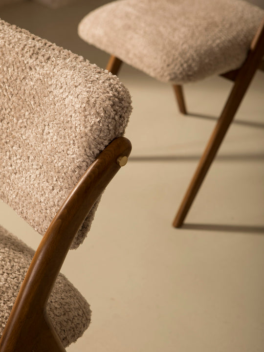 Silla italiana nude bouclé