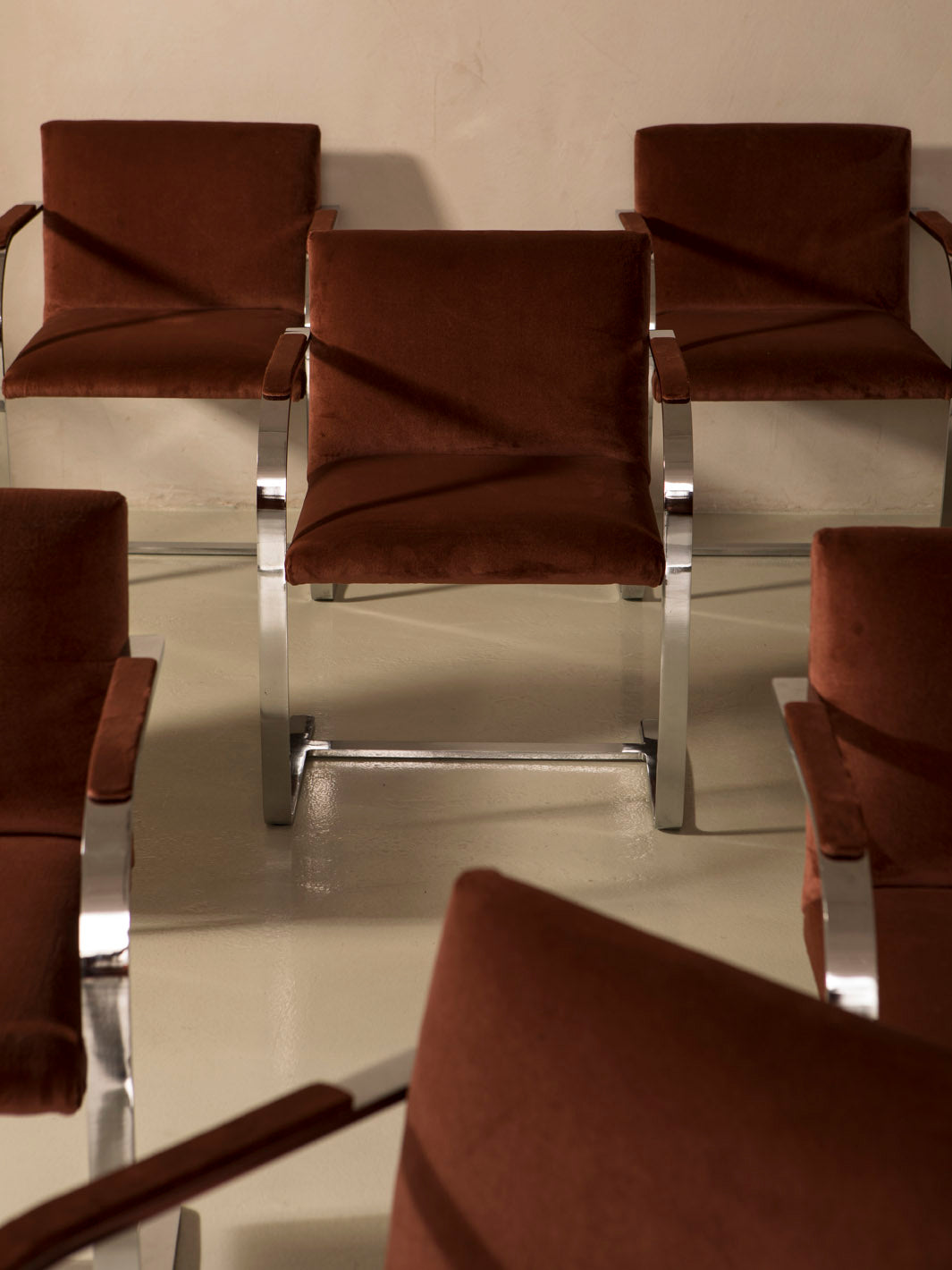 Juego 10 sillas “Brno” Flat-Bar de Mies van der Rohe para Knoll