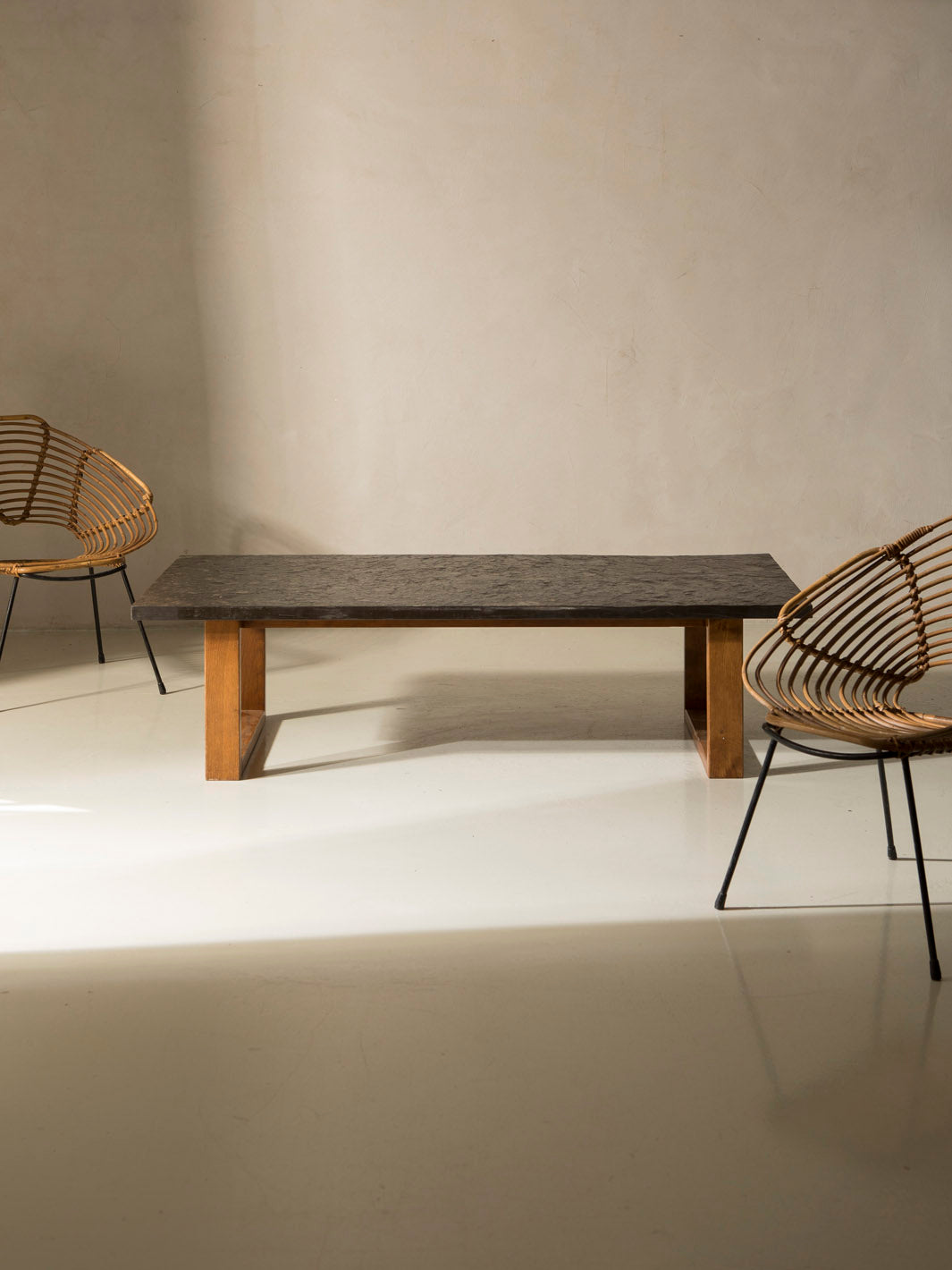 Mesa pizarra rectangular Suiza años 60