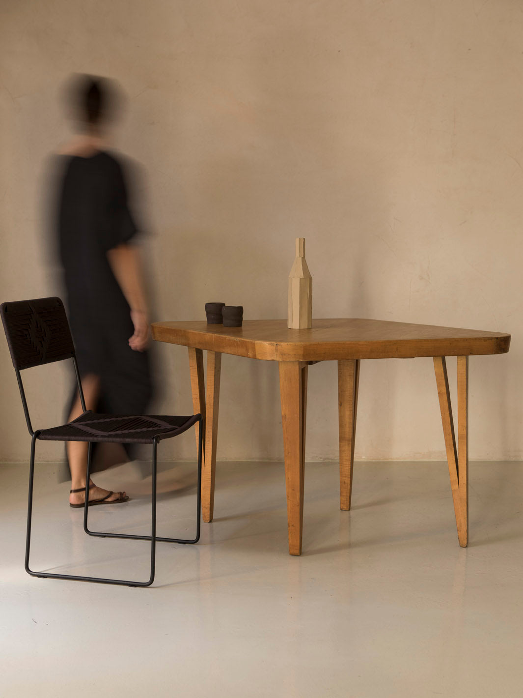 Walnut table from the 1950s