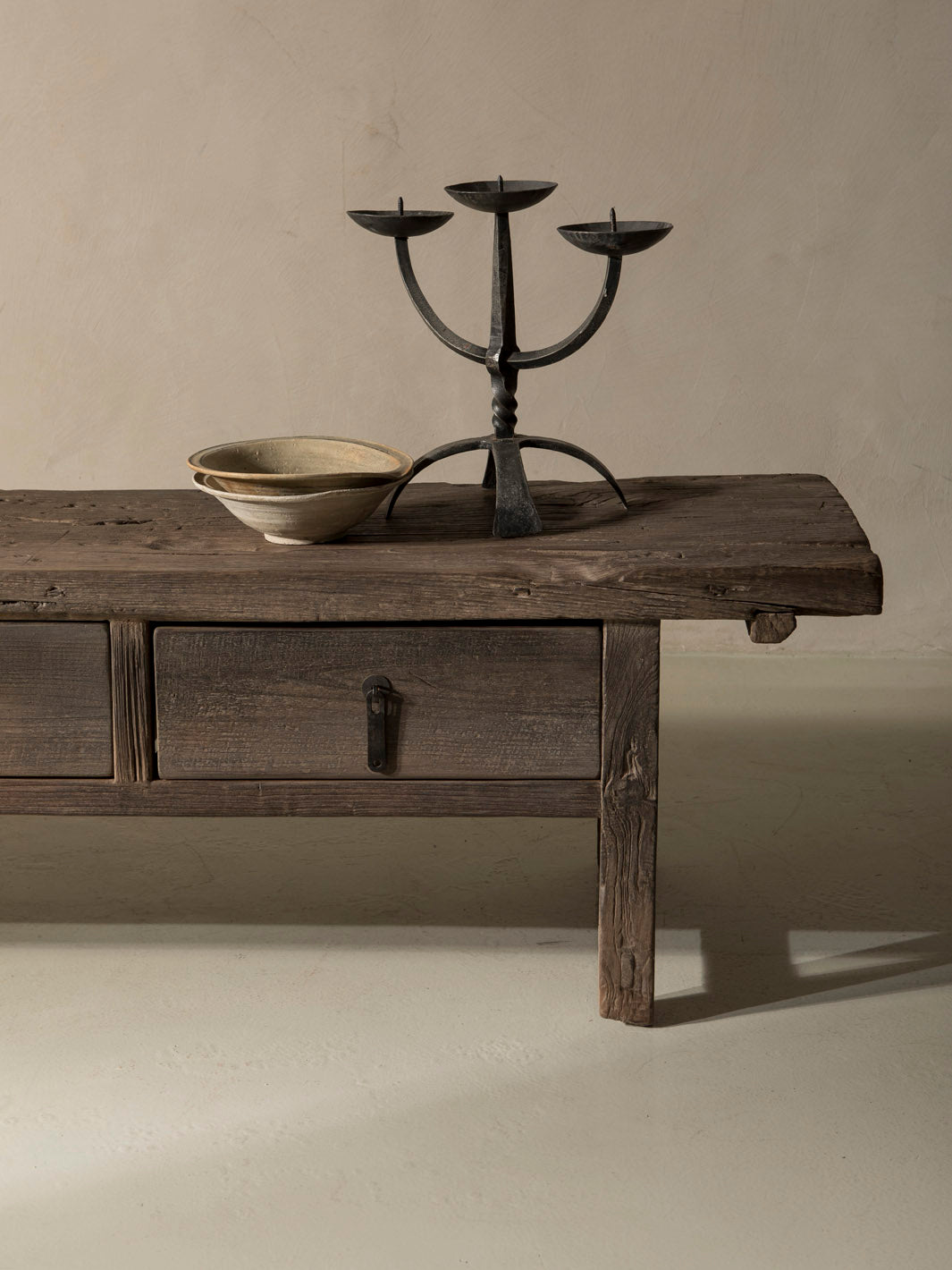 Candelabro hierro forjado años 60