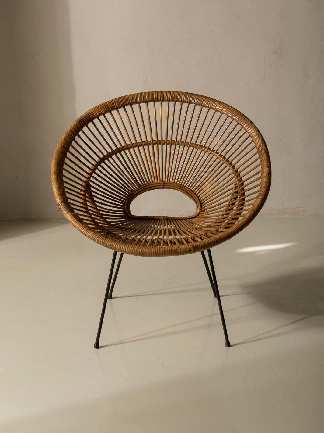 Pair of rattan armchairs from the 1960s