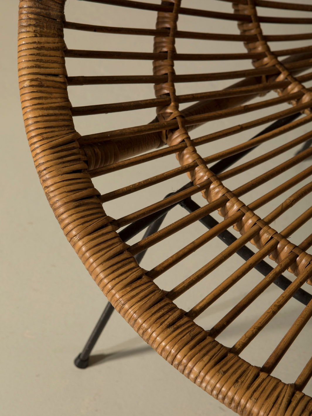 Pair of rattan armchairs from the 1960s