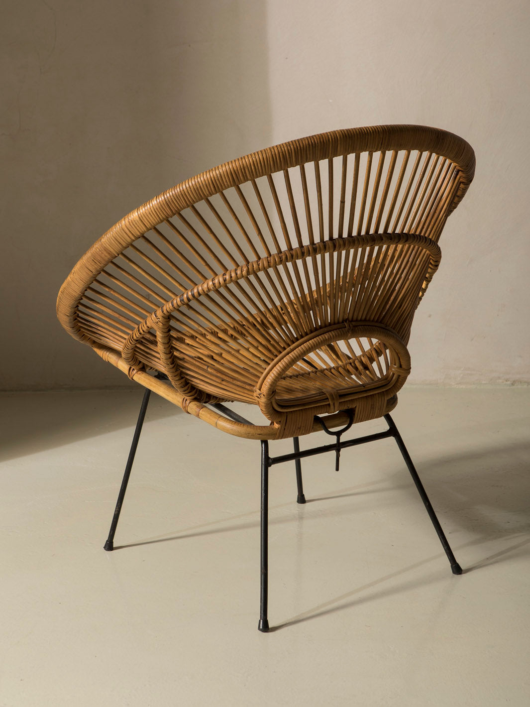 Pair of rattan armchairs from the 1960s
