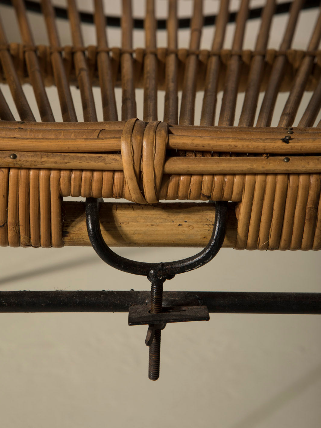 Pair of rattan armchairs from the 1960s