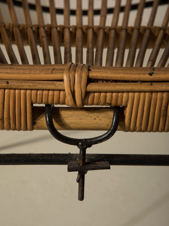 Pair of rattan armchairs from the 1960s