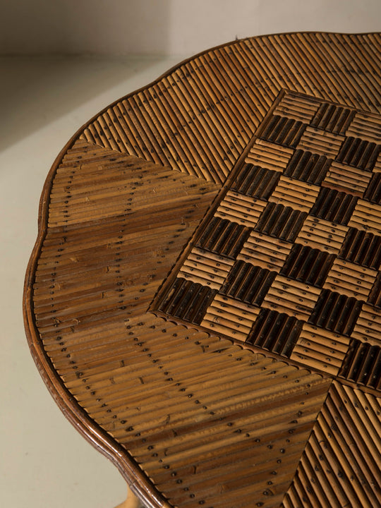 Mesa juego bambú s.XIX