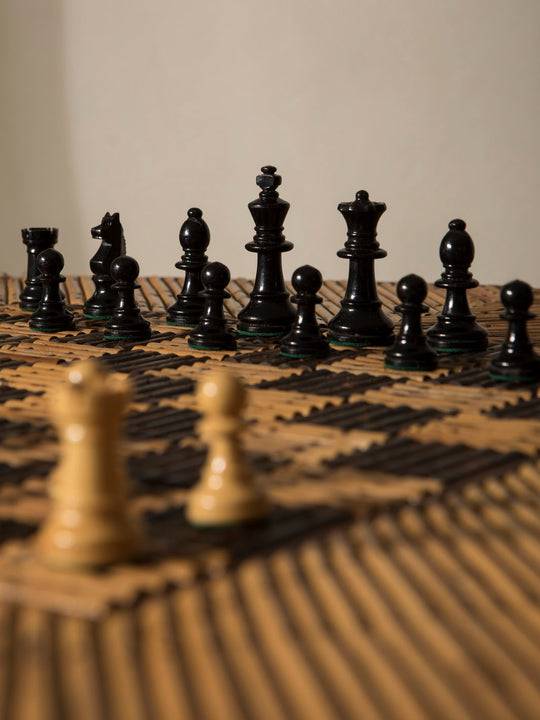 Mesa juego bambú s.XIX
