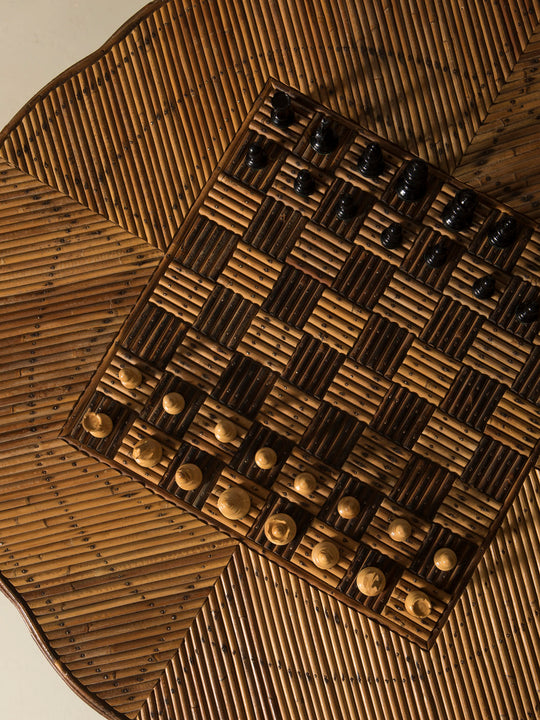 Mesa juego bambú s.XIX