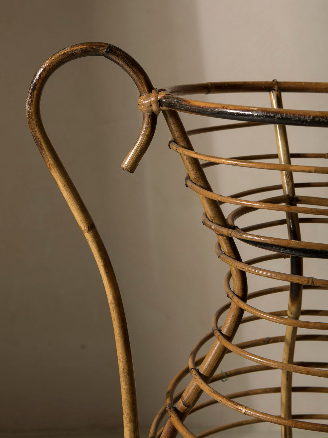 Rattan vessel from the 1950s