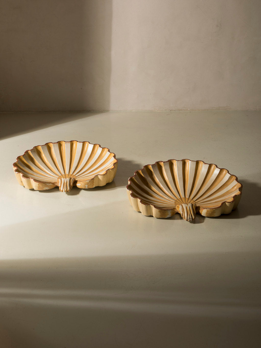 Pair of Coquilles sculptures, Provence, 1940s