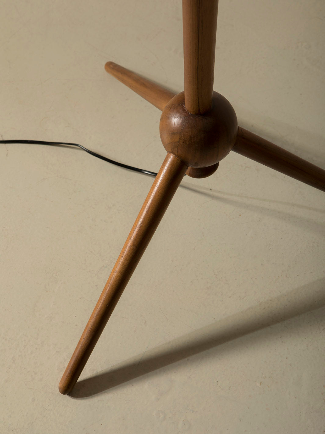 Rattan floor lamp