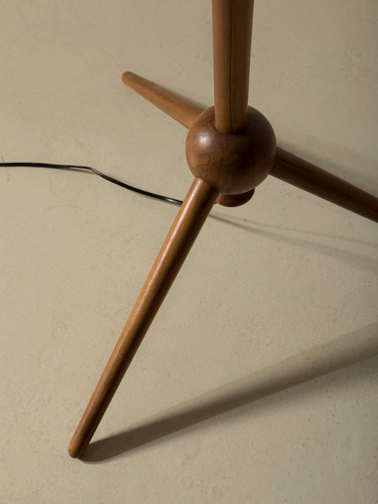 Rattan floor lamp