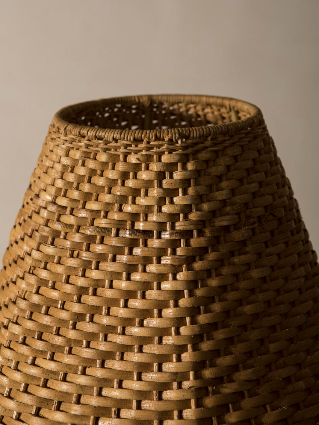 Rattan floor lamp