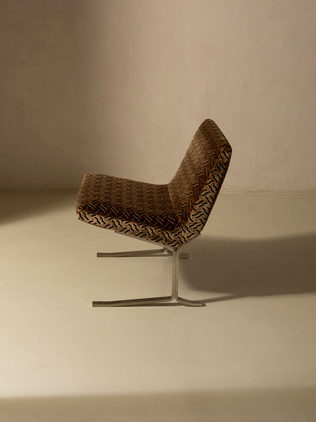 Pair of Chrome Italy armchairs from the 70s