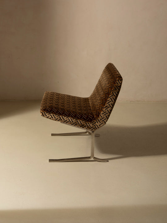 Pair of Chrome Italy armchairs from the 70s