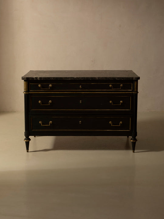 Cómoda negra Louis XVI s.XIX