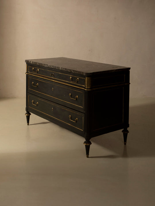 Cómoda negra Louis XVI s.XIX