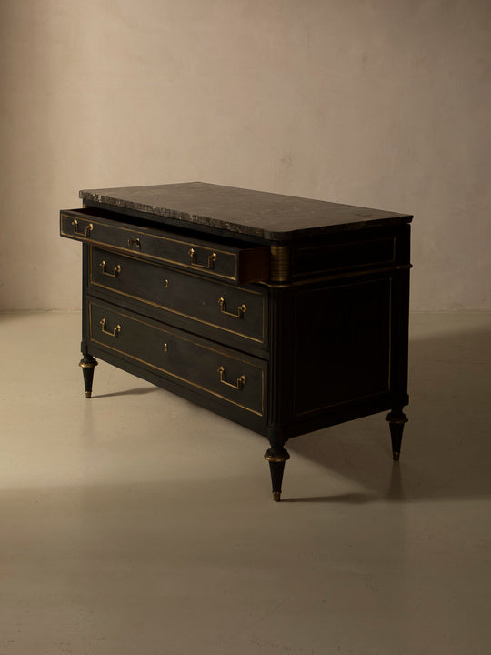 Cómoda negra Louis XVI s.XIX