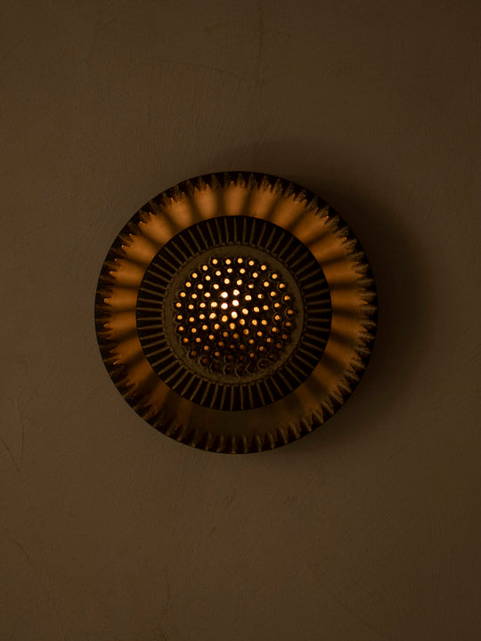 M ceramic appliqué, Netherlands 1950s