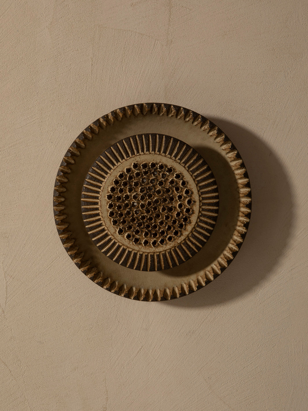 M ceramic appliqué, Netherlands 1950s