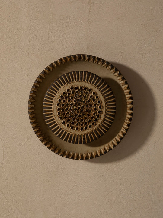 M ceramic appliqué, Netherlands 1950s