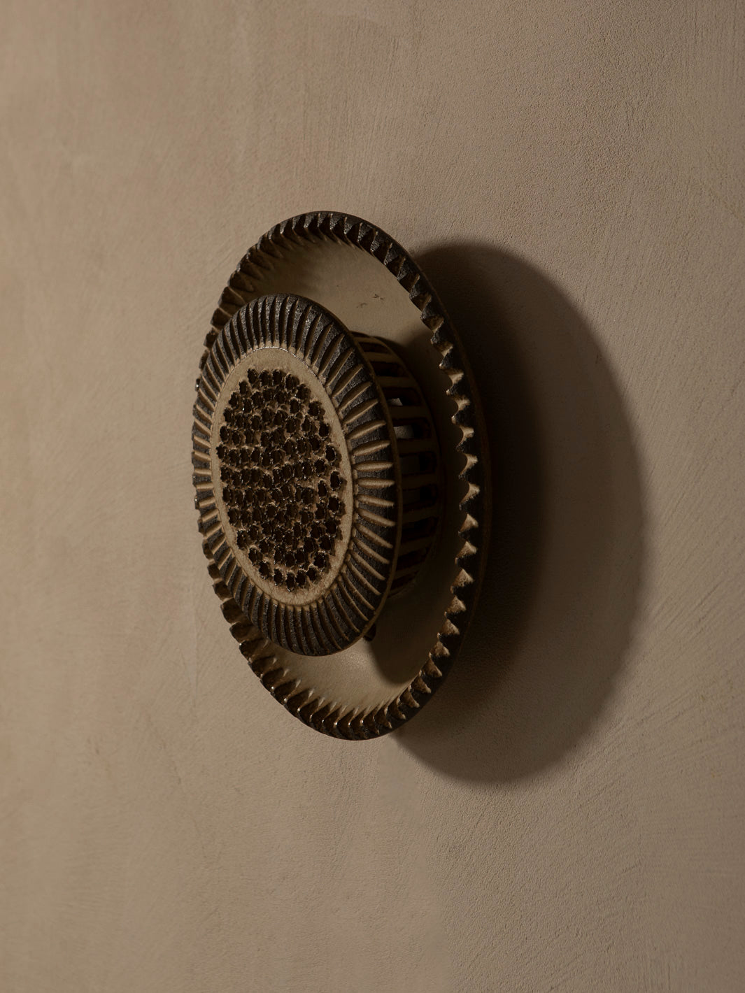 M ceramic appliqué, Netherlands 1950s