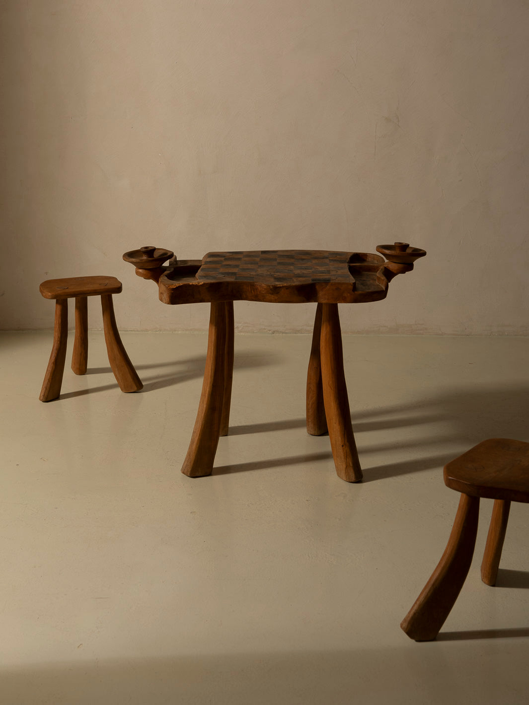 Brutalist game table, France, 1950s