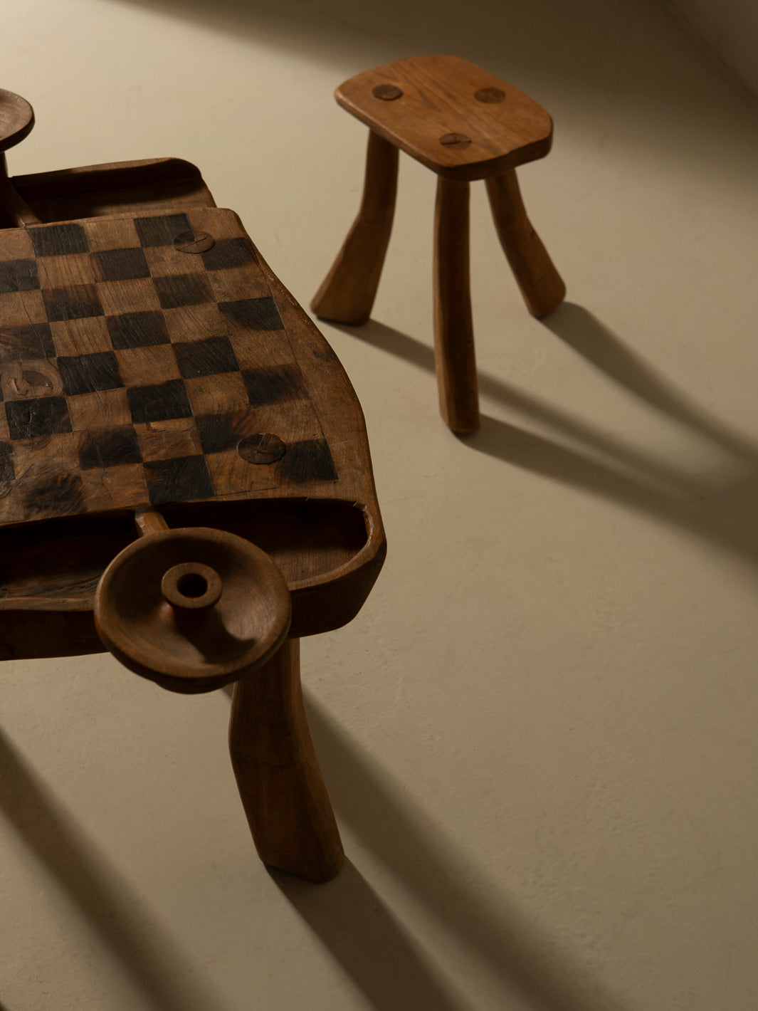 Brutalist game table, France, 1950s