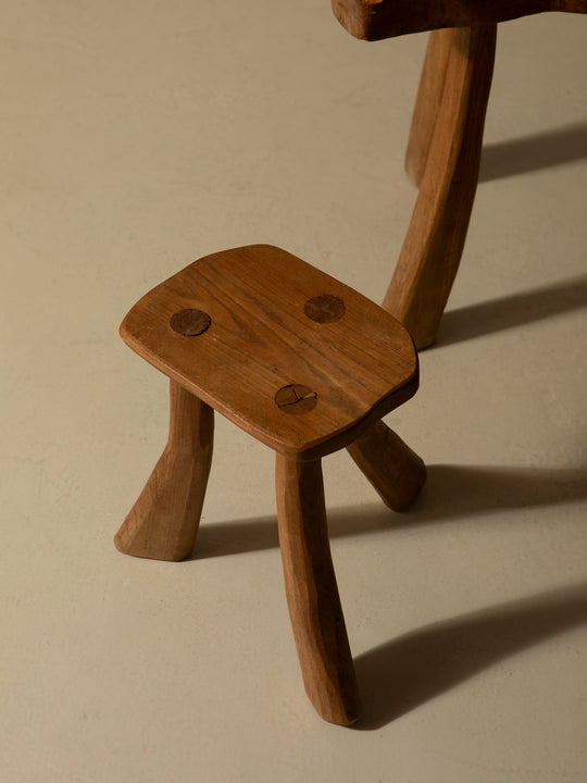 Brutalist game table, France, 1950s