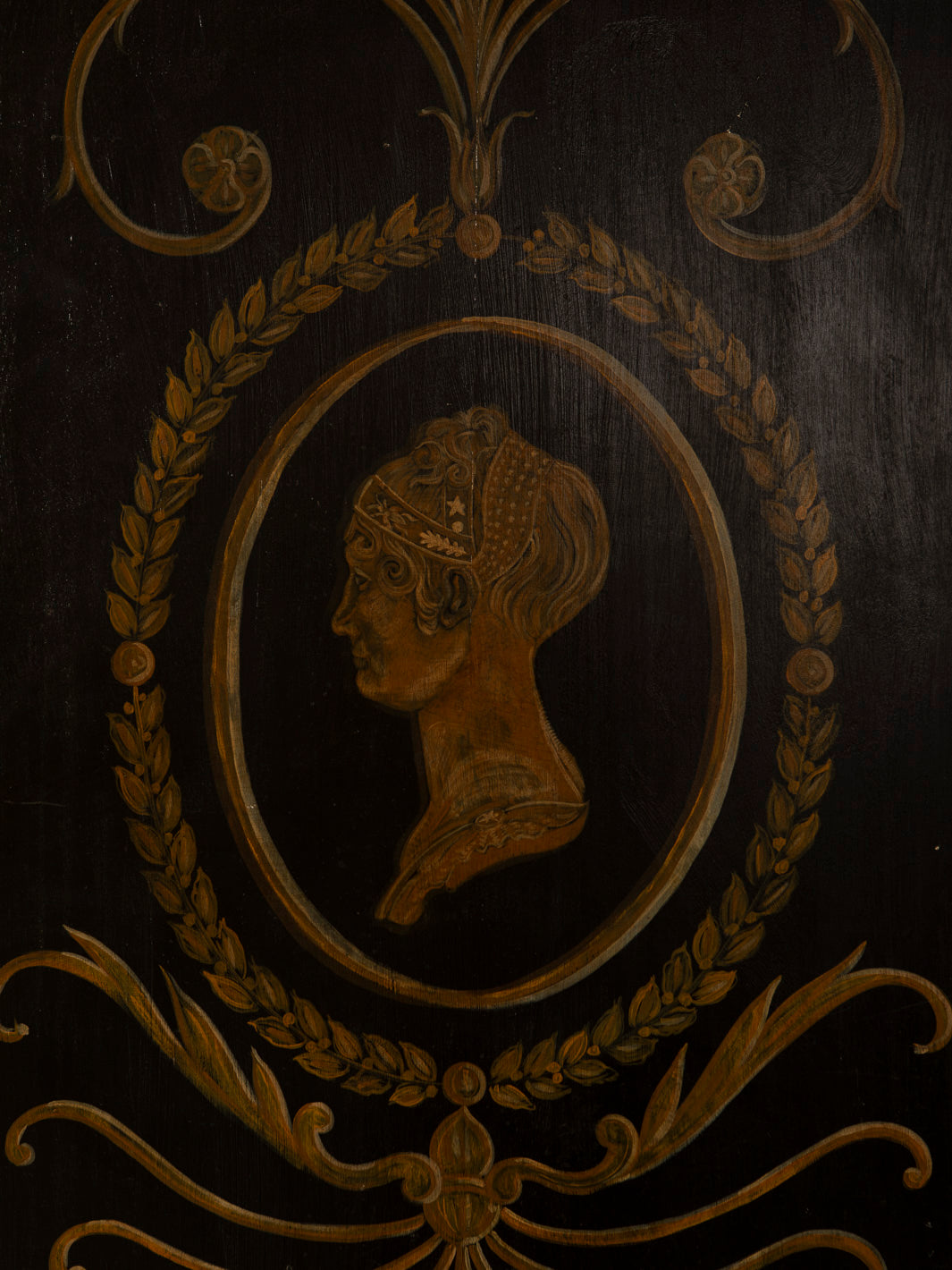 Pair of Florentine panels on a dark background