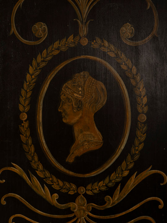 Pair of Florentine panels on a dark background