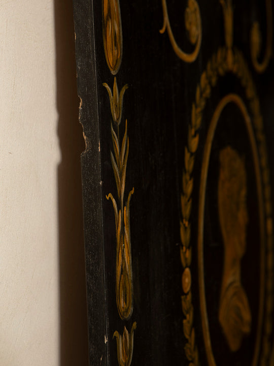 Pair of Florentine panels on a dark background