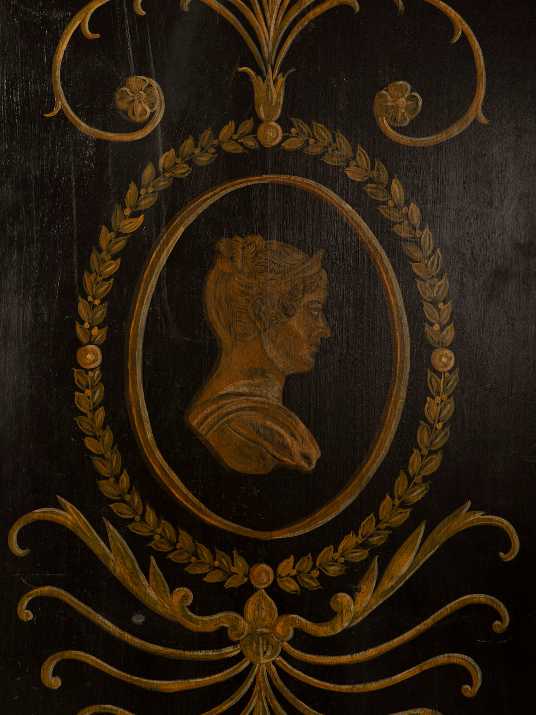 Pair of Florentine panels on a dark background