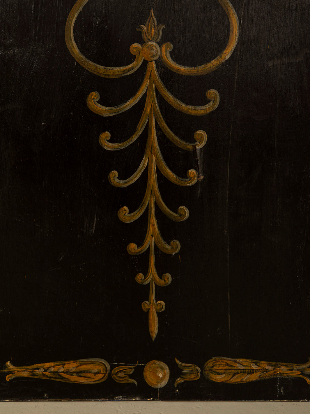 Pair of Florentine panels on a dark background