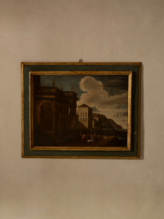 Architectural capriccio, school of Alessandro Salucci, 18th century, no. 1