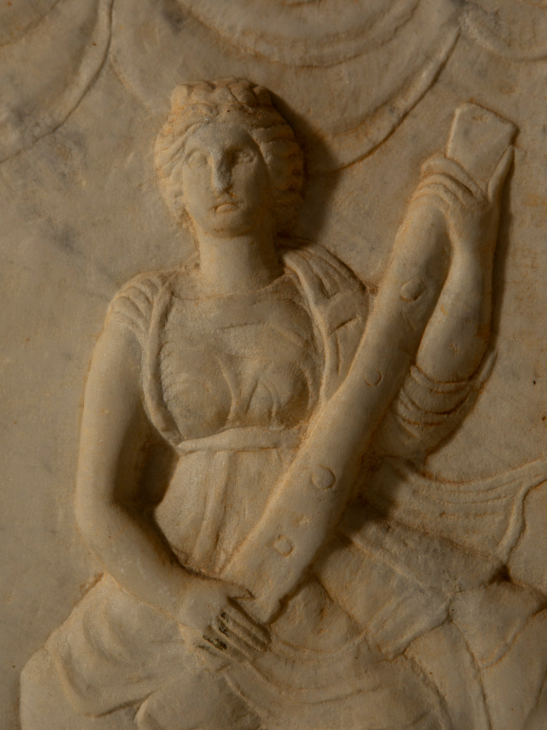 19th-century stone bas-relief