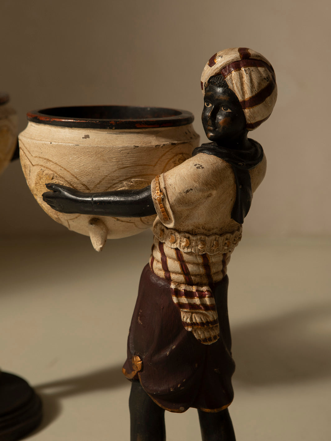 Pair of decorative figures, 1940s