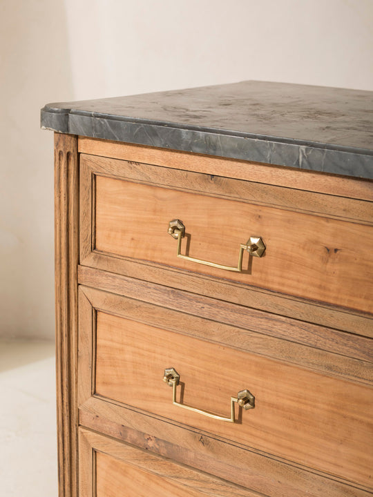 Louis XVI marble chest of drawers, 19th century