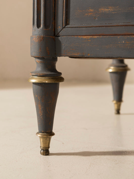 Black chest of drawers Louis XVI 19th century