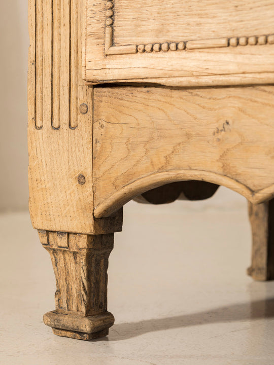 Liege chest of drawers 19th century washed chestnut