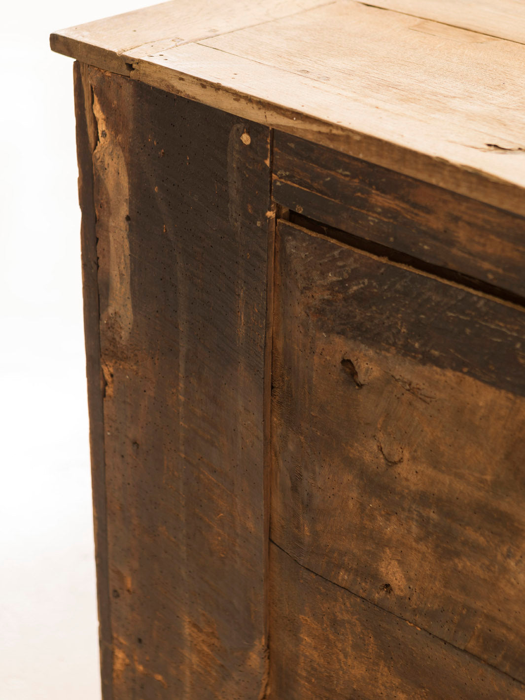 Liege chest of drawers 19th century washed chestnut