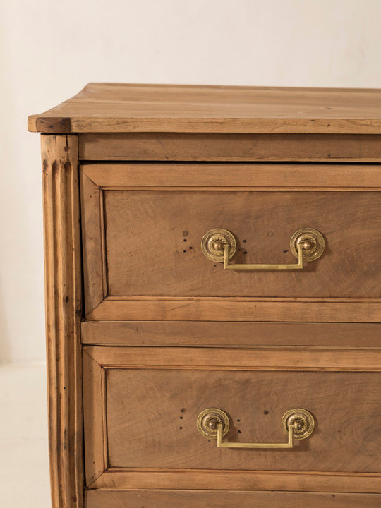 Louis XVI walnut chest of drawers, 19th century