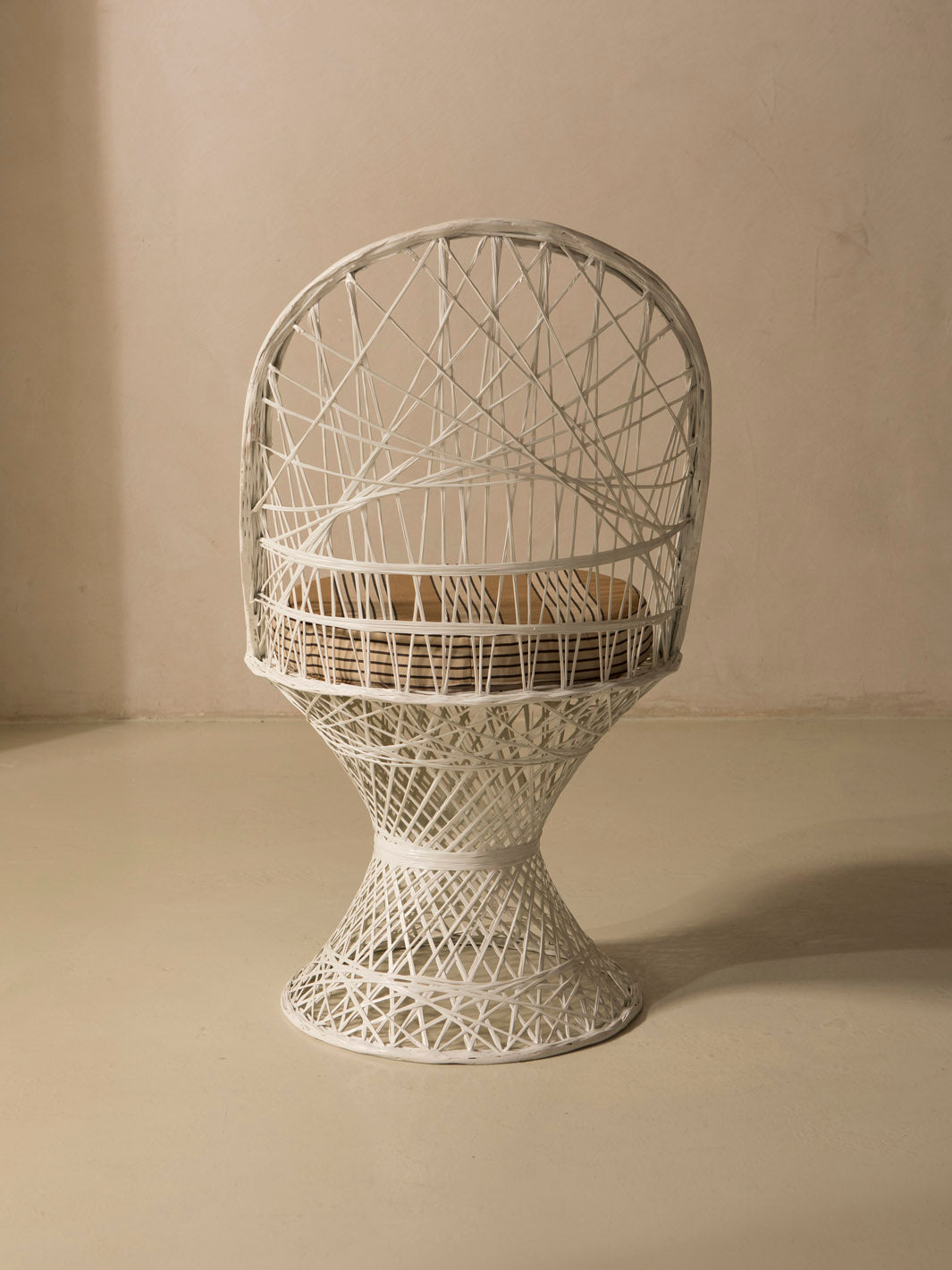 Dining chair fiberglass dark white
